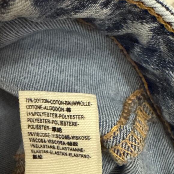 Free People We the Free Float on Flare Hippie 70s Bell Bottom Blue Jeans Size 24 - Picture 5 of 6